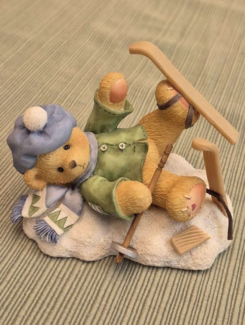 Cherished Teddies Spencer Bear W Certificate Head Over Skis For You 1997